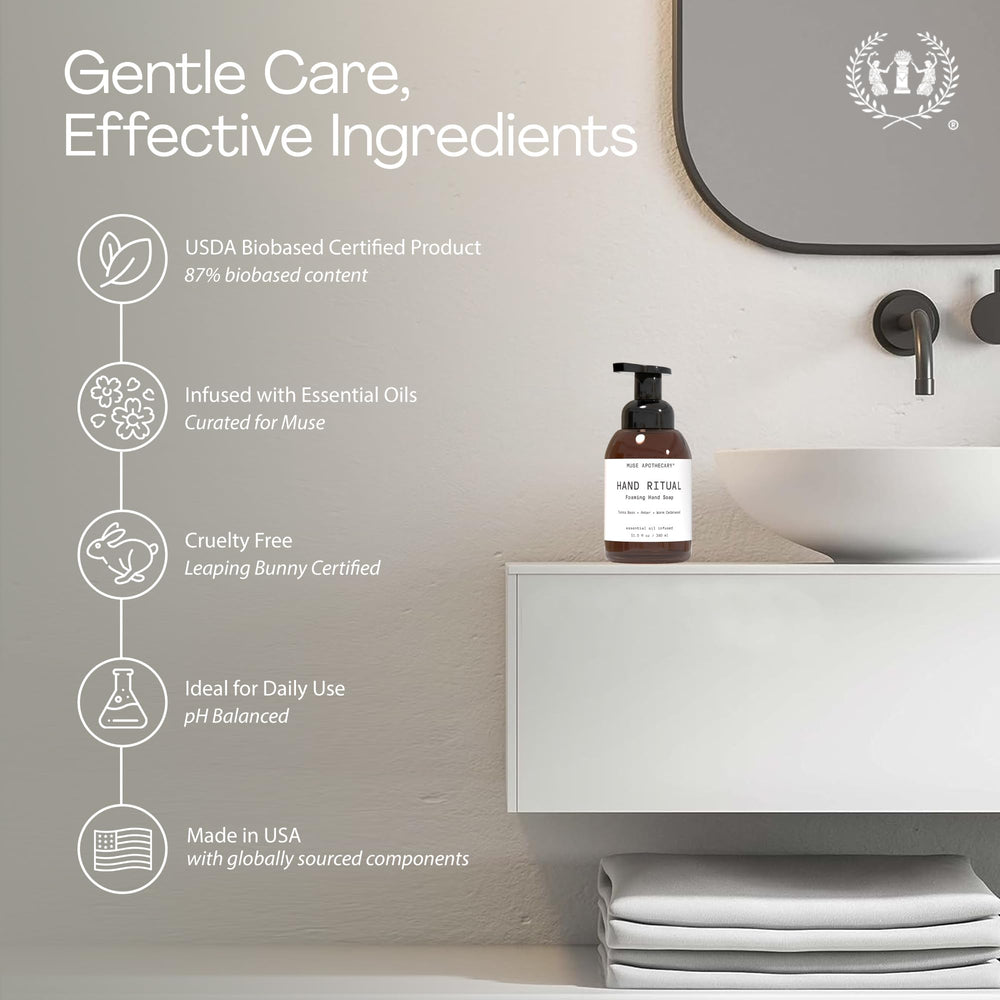 Muse Apothecary Ingrédients Naturels: formulation apaisante et respectueuse de la peau