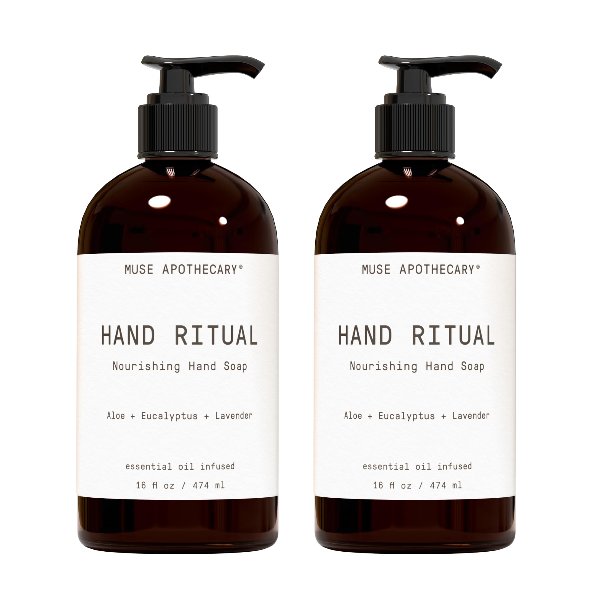 Muse Apothecary Hand Ritual bouteille élégante et mousse onctueuse pour hydrater les mains