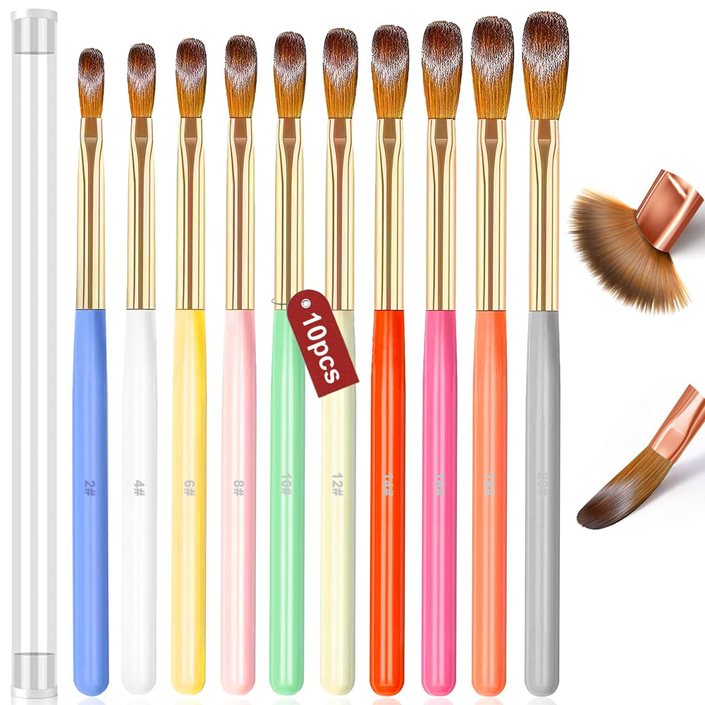 Ensemble MUSILAN de pinceaux art des ongles, 10 pièces indispensables pour déco précises