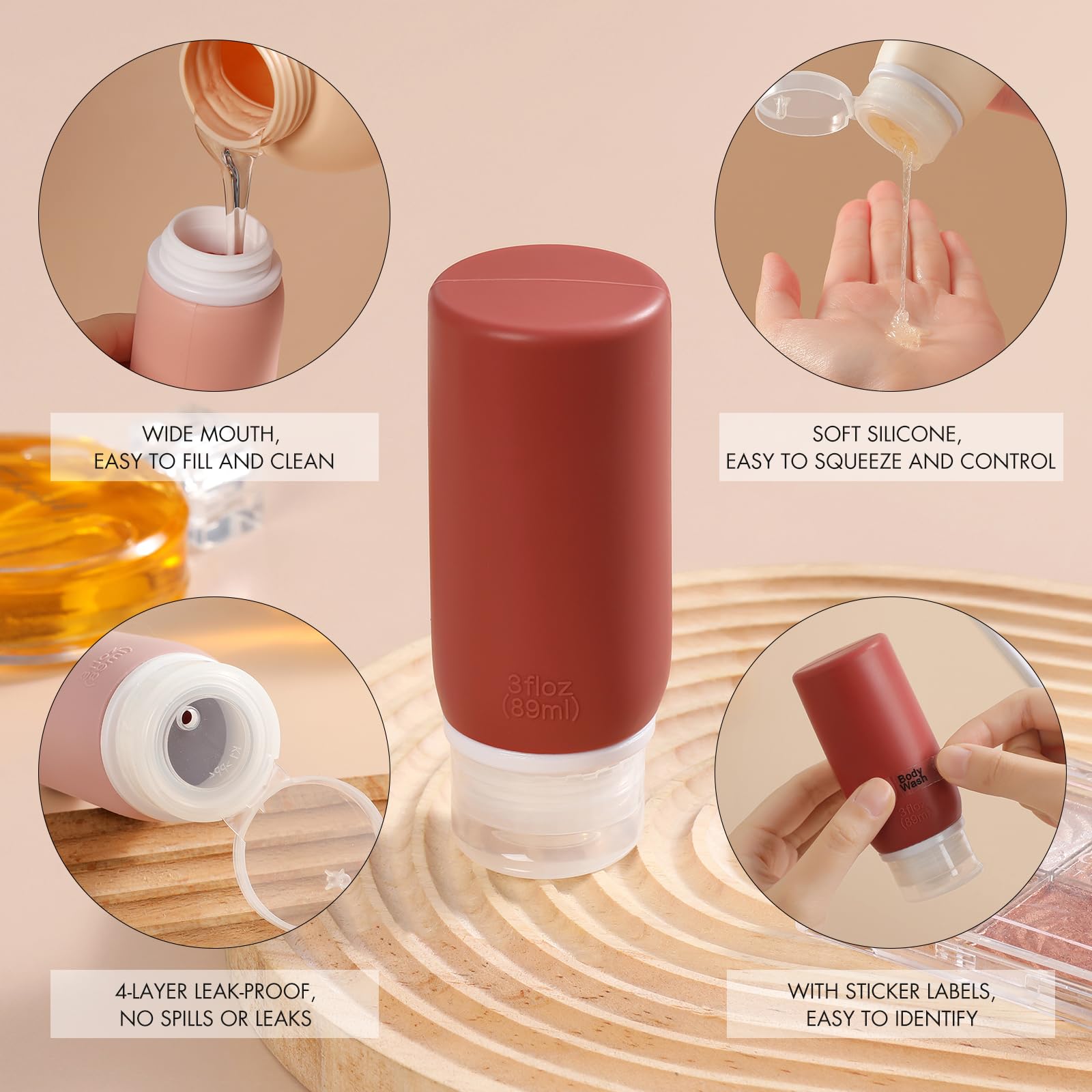 Muslish couvercles brosse à dents silicone, hygiène en déplacement.