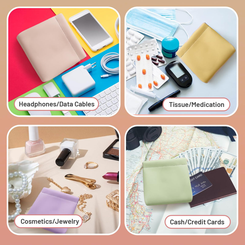 Taille L 7×5,5 pouces idéale pour cosmétiques et accessoires