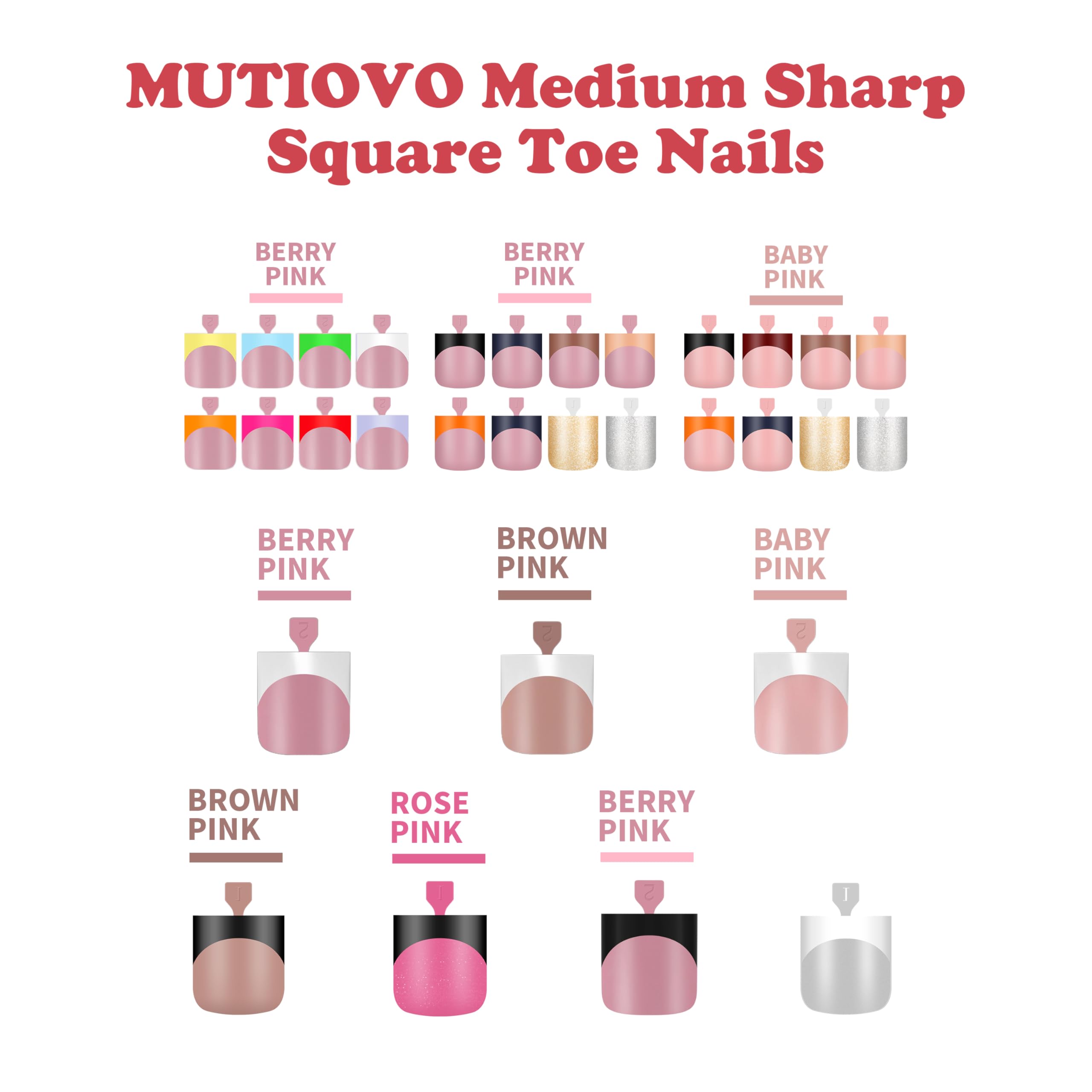 MUTIOVO – adapté à tous, y compris hommes et ongles plus larges.