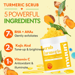 Gommage Curcuma Muun – grains fins exfoliants en douceur pour peau plus lisse