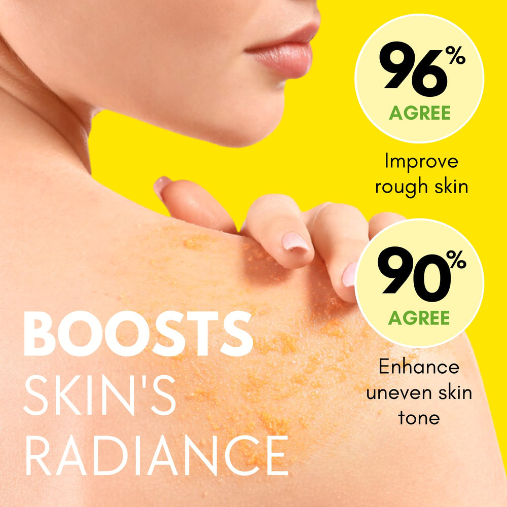 Muun Gommage Curcuma Corps – parfum pamplemousse rose pour une expérience revitalisante