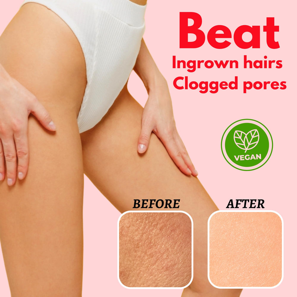 Muun Gommage Zone Bikini – ingrédients actifs et hydratants pour la peau.