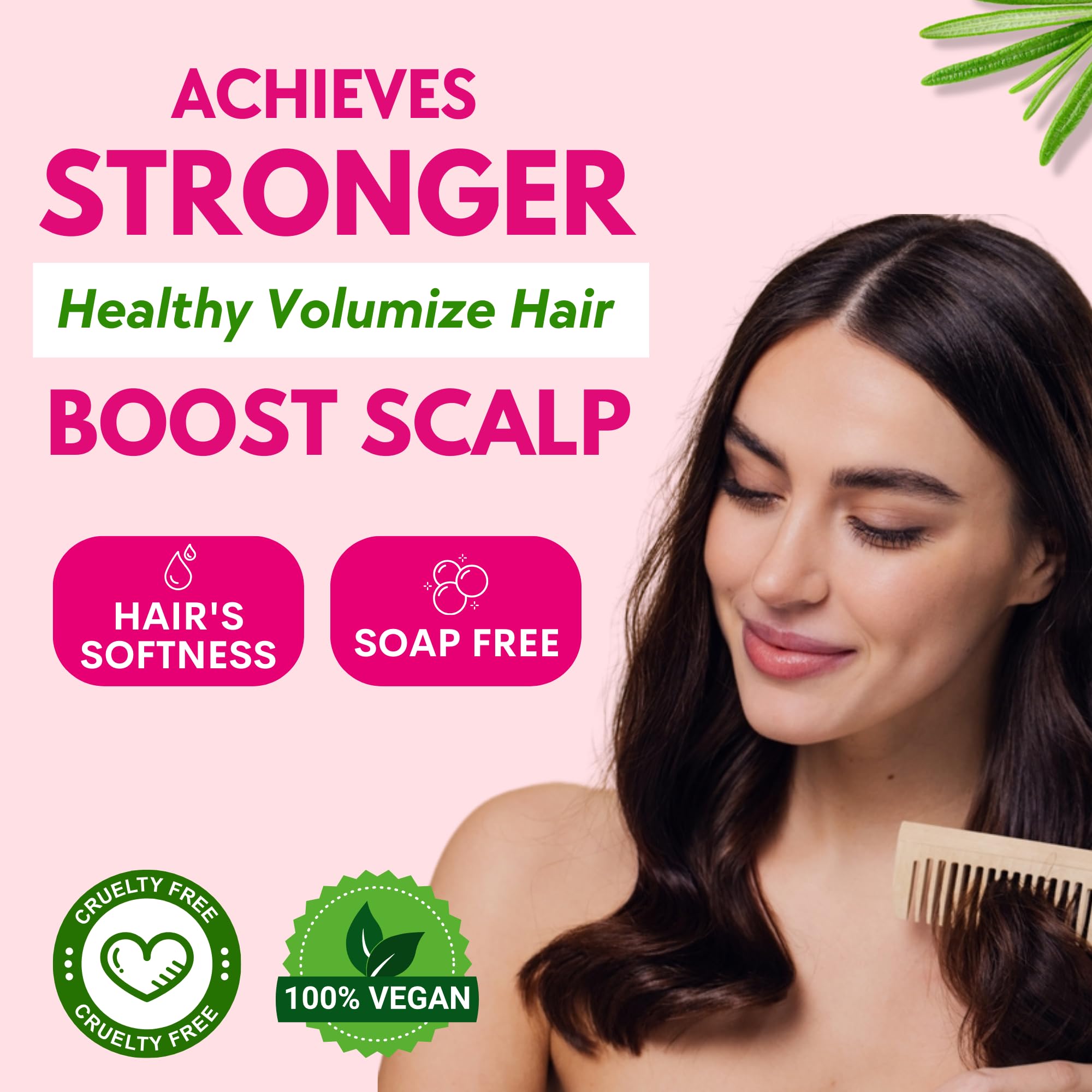 Muun Rosemary Conditioner Bar Ensemble – texture hydratante et cheveux souples.