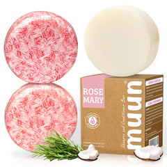 Muun Rosemary Shampoing Solide Set – emballage écoresponsable et expérience zéro déchet.