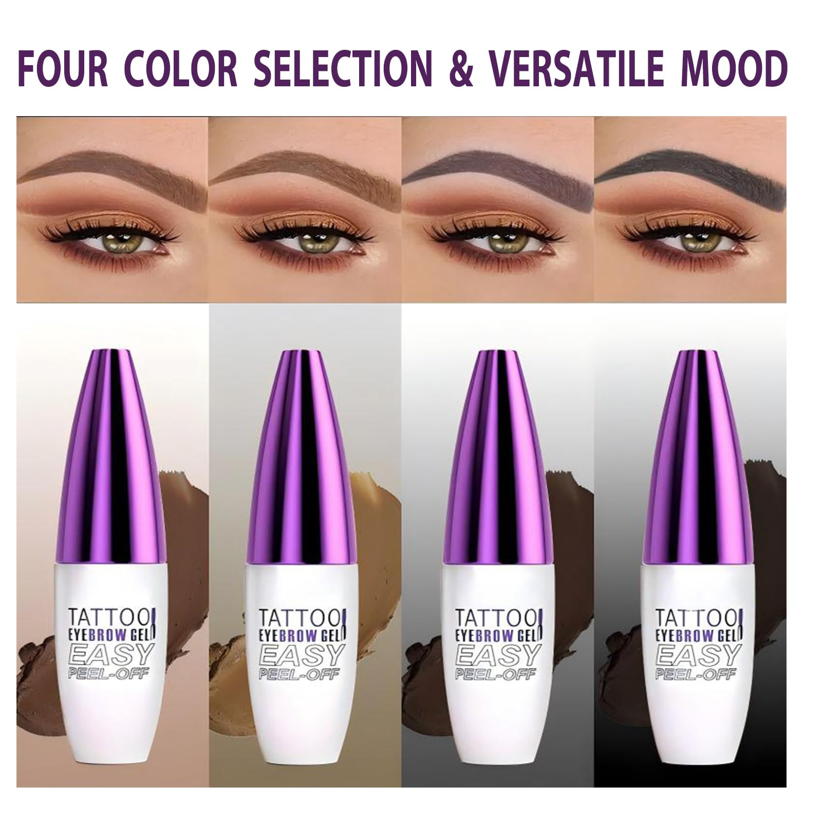 MVC tatouage-sourcils gel decollage en 20 minutes, effet naturel durable.