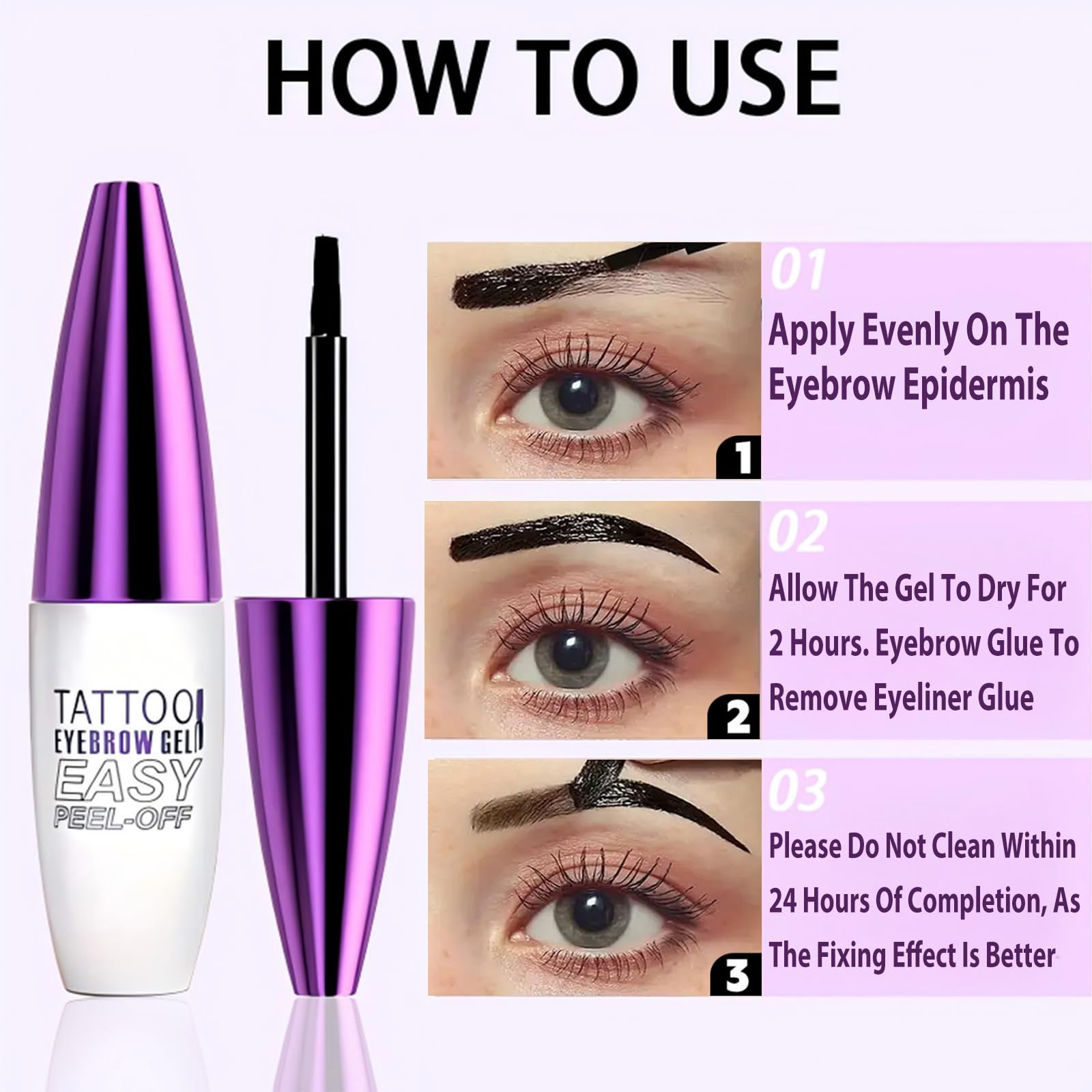 MVC tatouage-sourcils gel tenue longue pour un fini durable toute la journée.