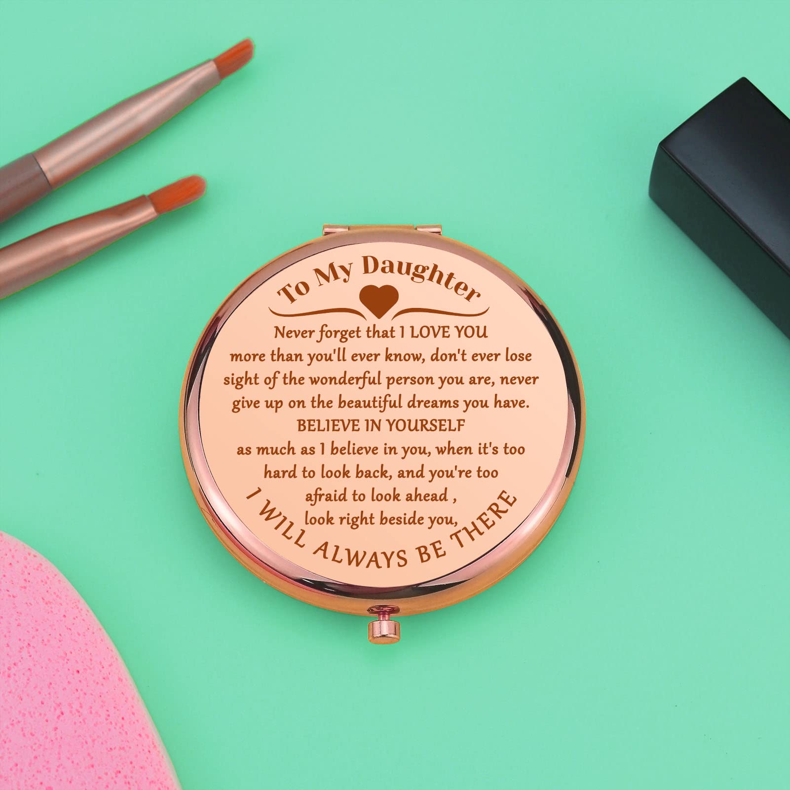 Miroir Mwphuy pour voyage, idéal pour retouches en déplacement.
