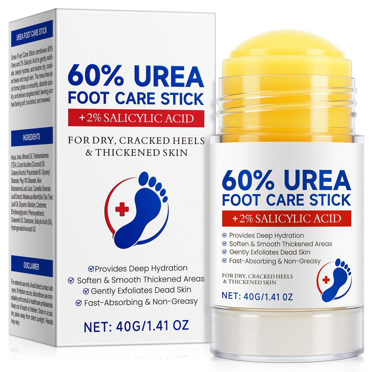 MXCZBSM Stick Pieds – 60% urée, élimine callosités et hydrate en profondeur