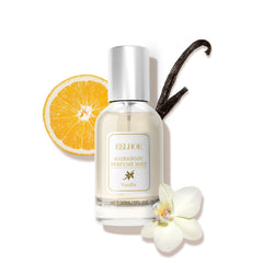 Parfum Mxvbaty pour cheveux vanille : hydratation et brillance discrète.