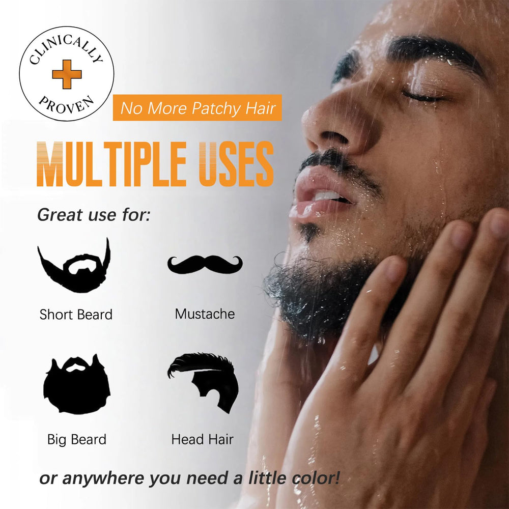 Mxvbaty utilisation facile barbe colorisation rapide en 10-25 minutes