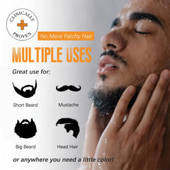 Mxvbaty utilisation facile barbe colorisation rapide en 10-25 minutes