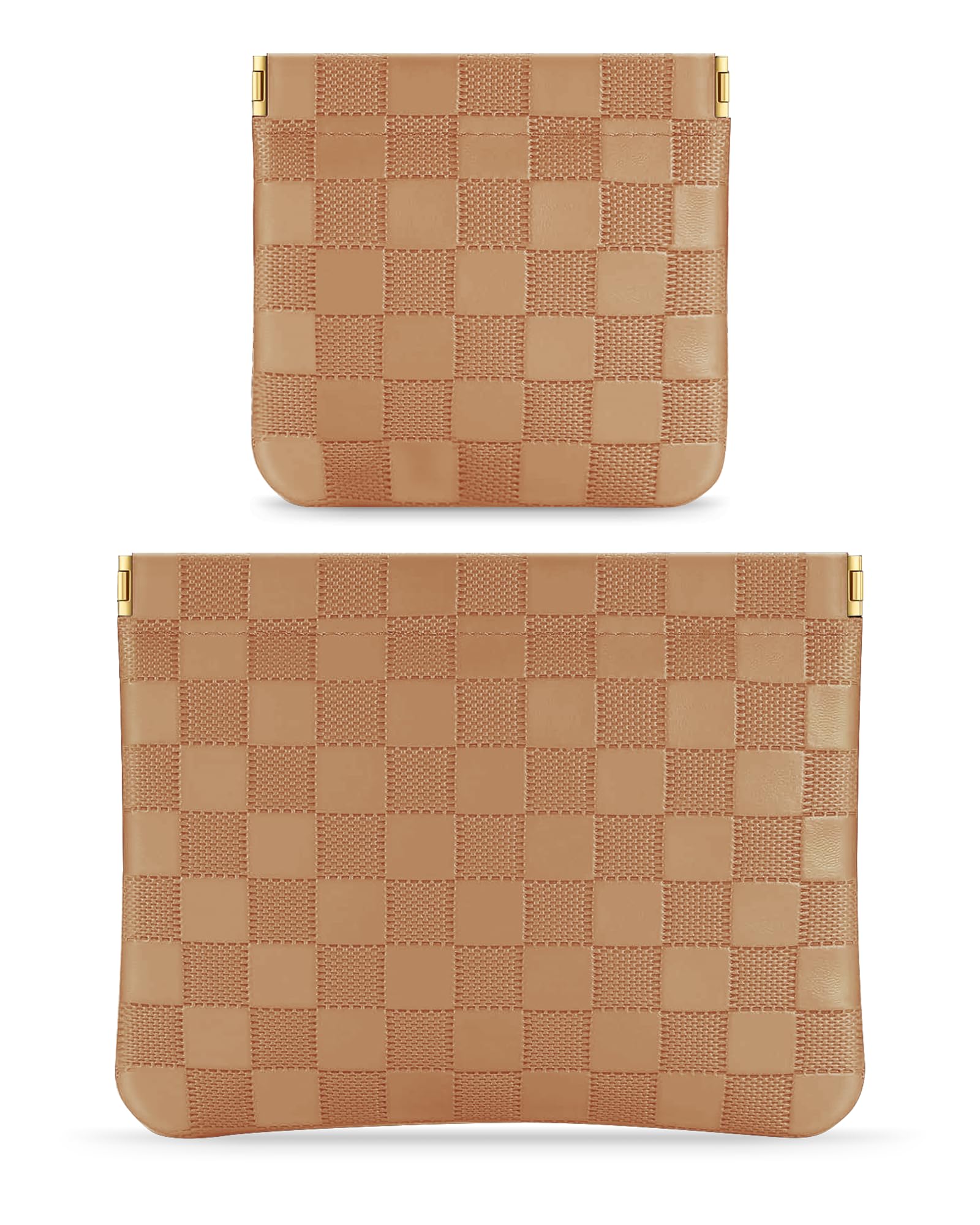 Trousse MXXUUOOM en cuir avec ouverture pince pour un accès rapide.