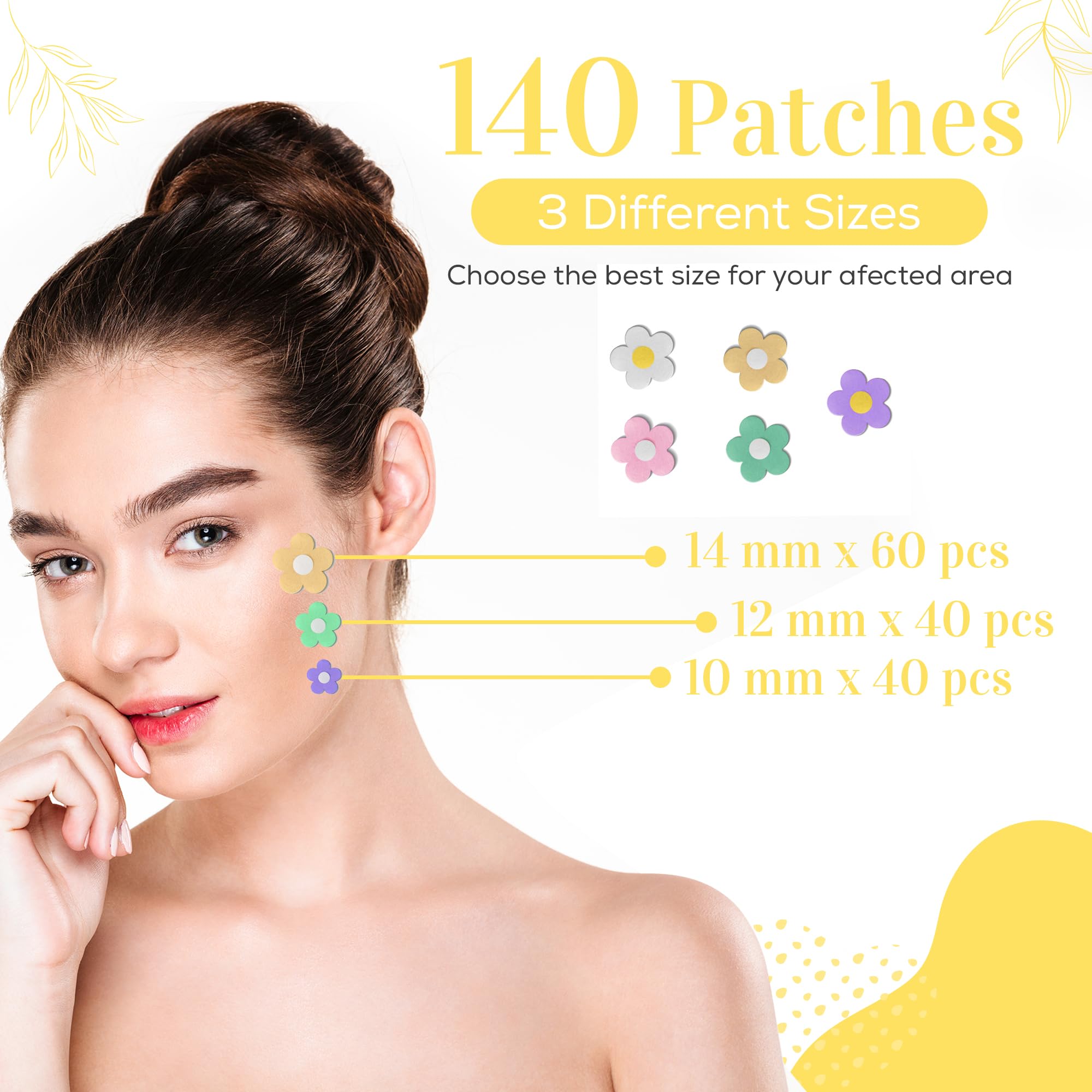 Patchs My Beauty Spot design arc-en-ciel rendent le soin agréable.