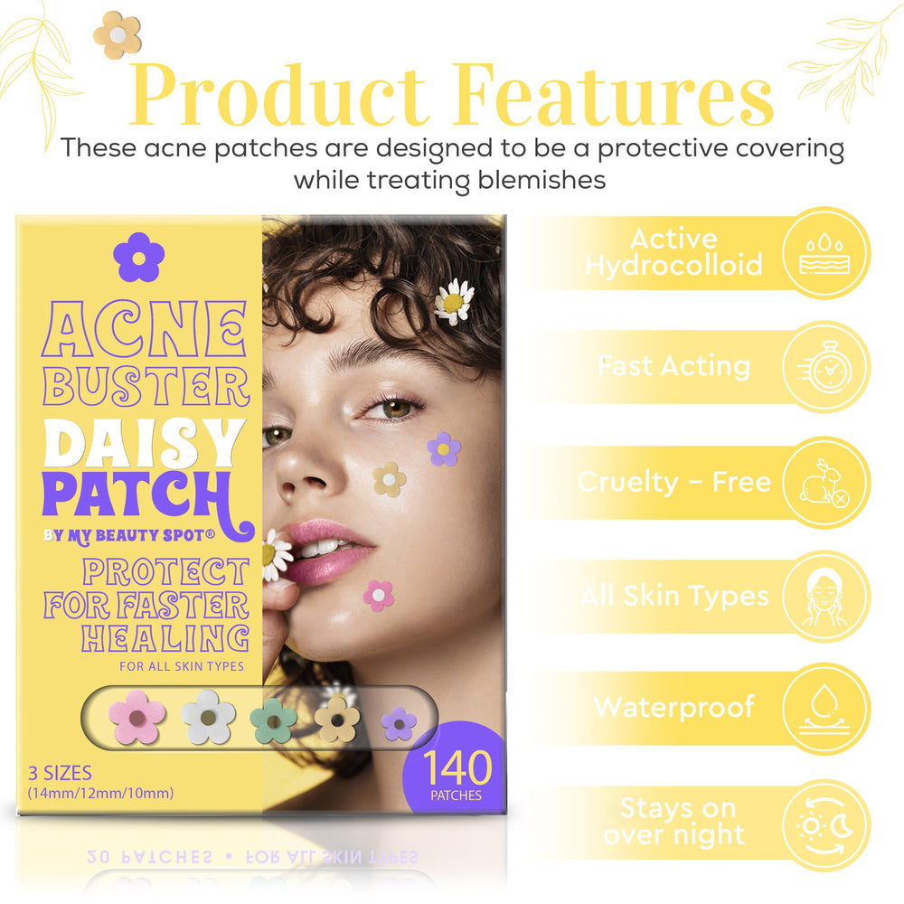Patchs My Beauty Spot emballage arc-en-ciel attire et motive le soin ciblé.
