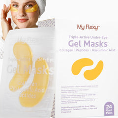 Masques yeux My Flexy : gel frais pour dégonfler et rafraîchir le regard.