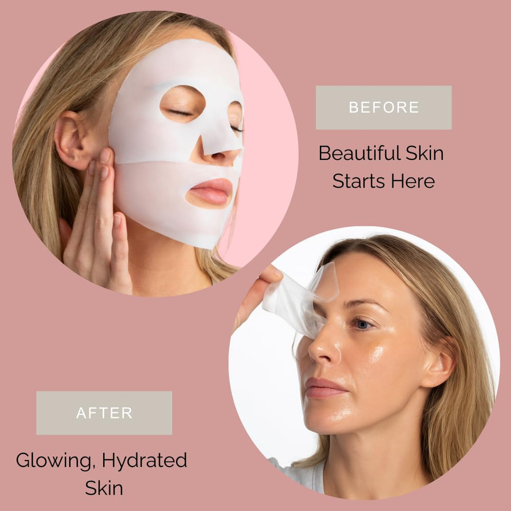 My Flexy Sheet Mask application close-up showing easy wear