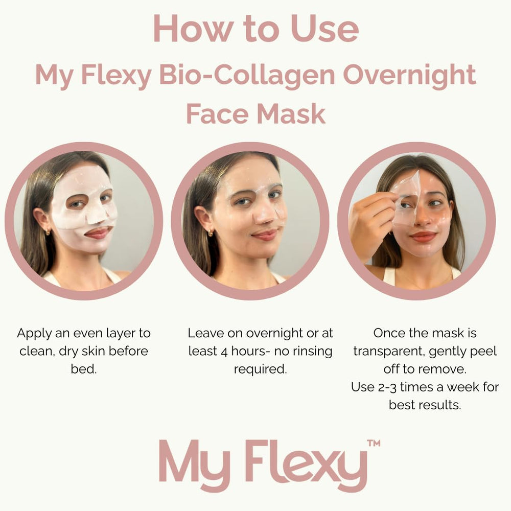 My Flexy Valentines Glow Mask image suggests radiant, hydrated skin