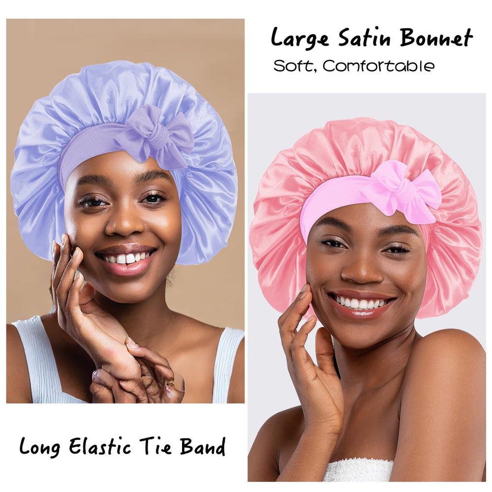 my novel things bonnet satin lien ajustable pour ajustement sûr.