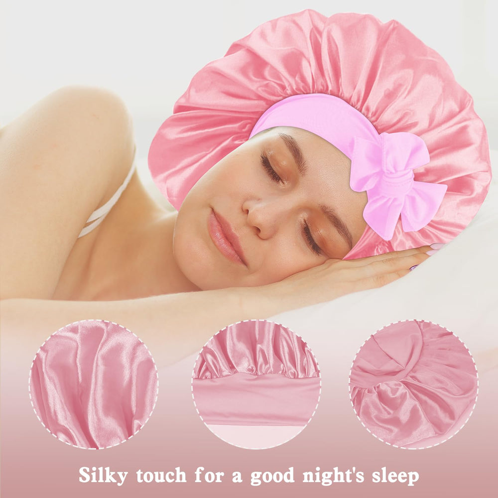 my novel things bonnet satin texture douce et respirante pour cheveux.