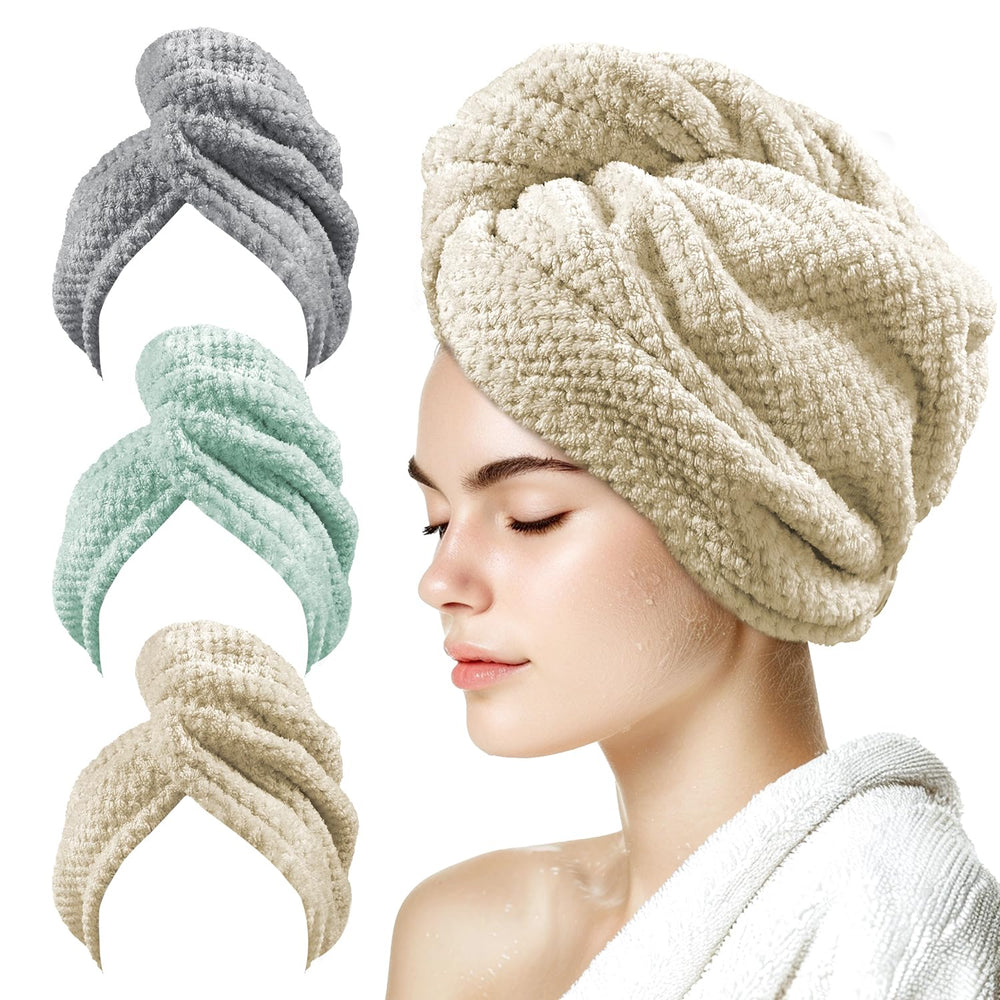 my novel things wrap cheveux microfibre camel, absorption rapide et douceur