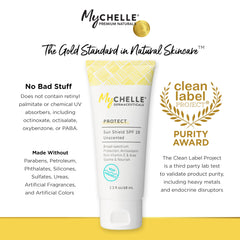 MyChelle Bouclier Solaire SPF28 aloé véra et vitamine E — apaise et nourrit la peau.