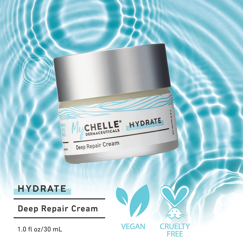 MyCHELLE Deep Repair Cream — texture crème riche pour nourrir en profondeur.