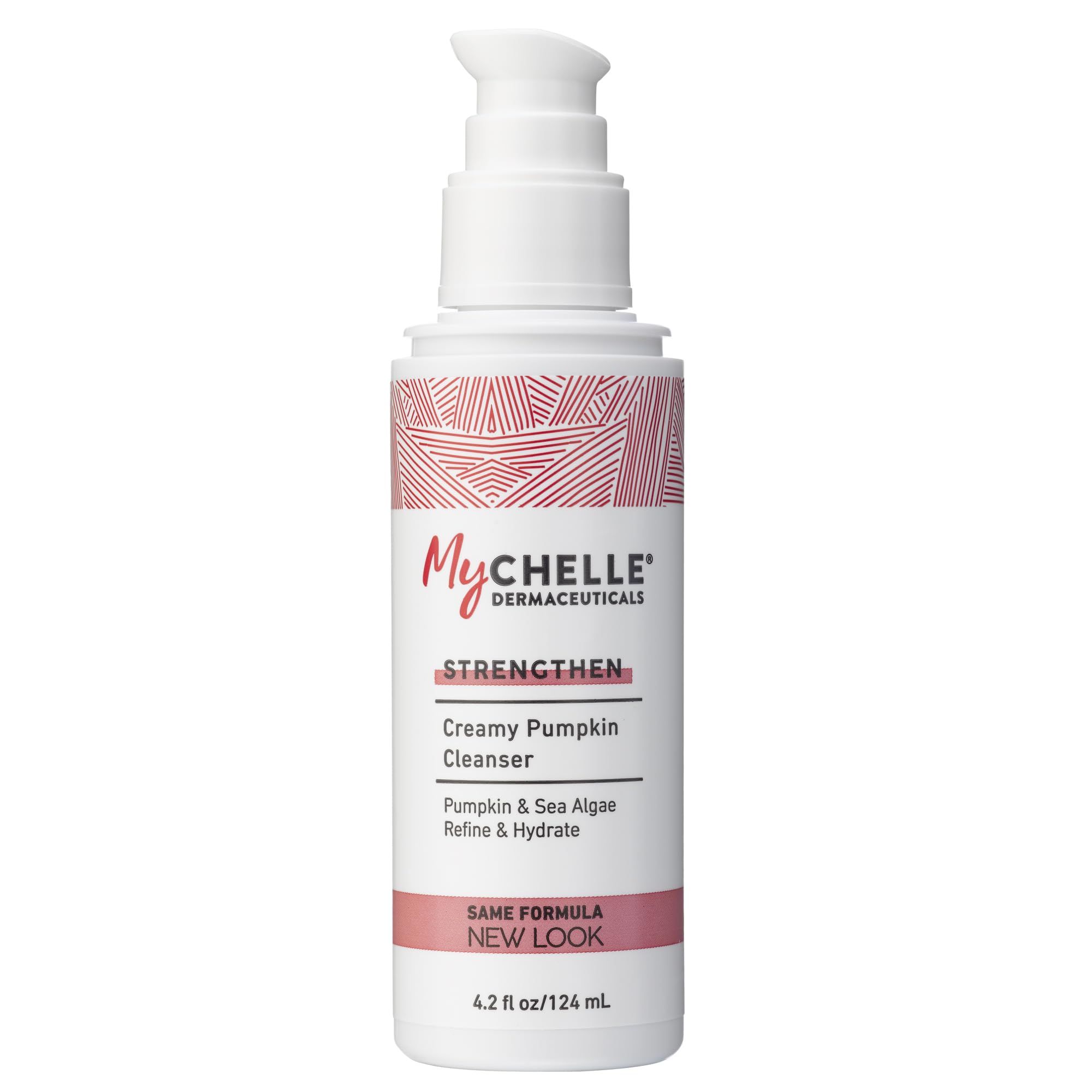 MyCHELLE Pumpkin Cleanser: bouteille élégante prêt pour le soin, purification douce.