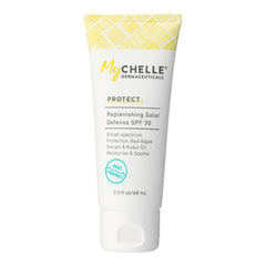 MyCHELLE Solar Defense SPF 30 – tube visage et corps, protection légère et hydratation durable.