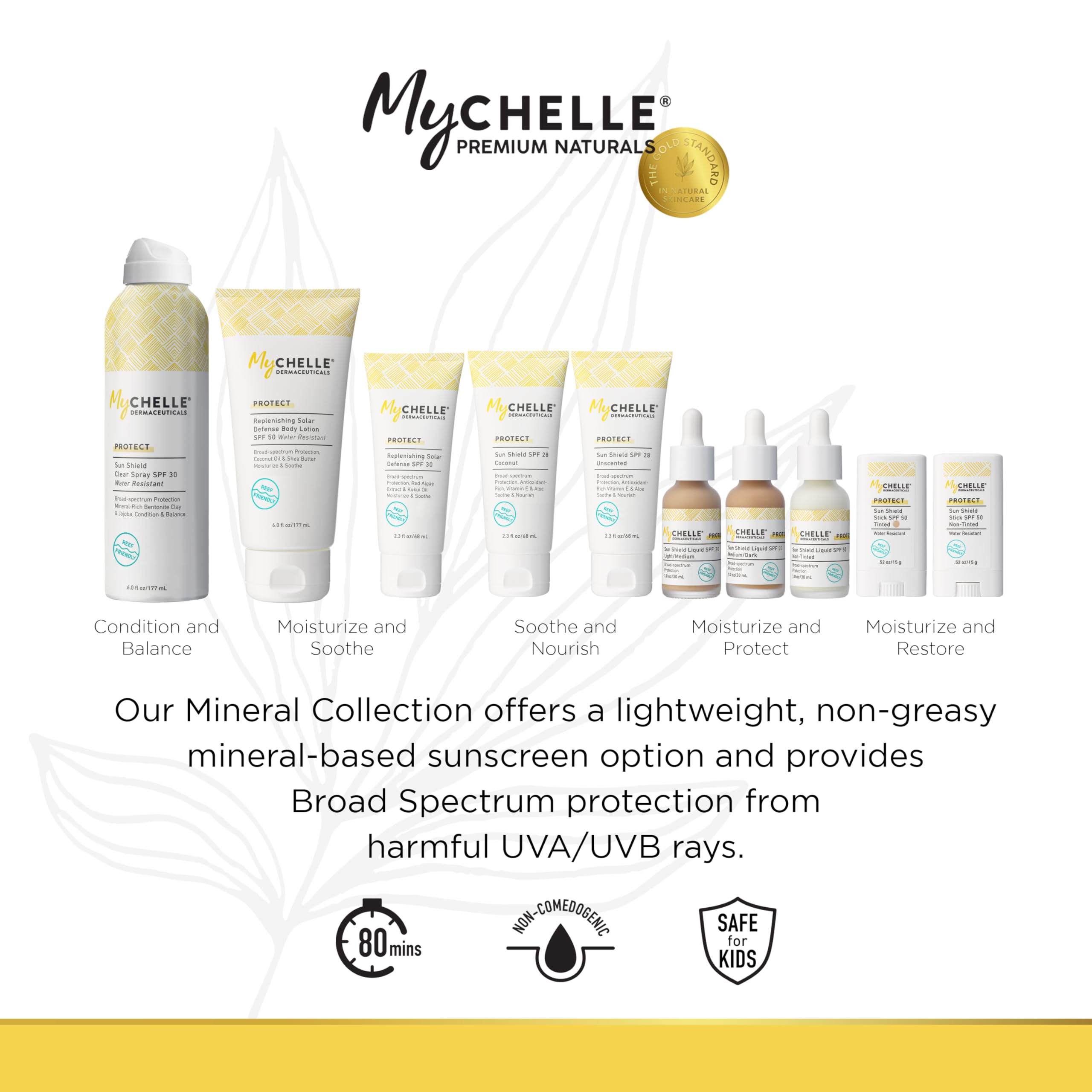 MyChelle Sun Shield Clear Spray suitable for face and body use.