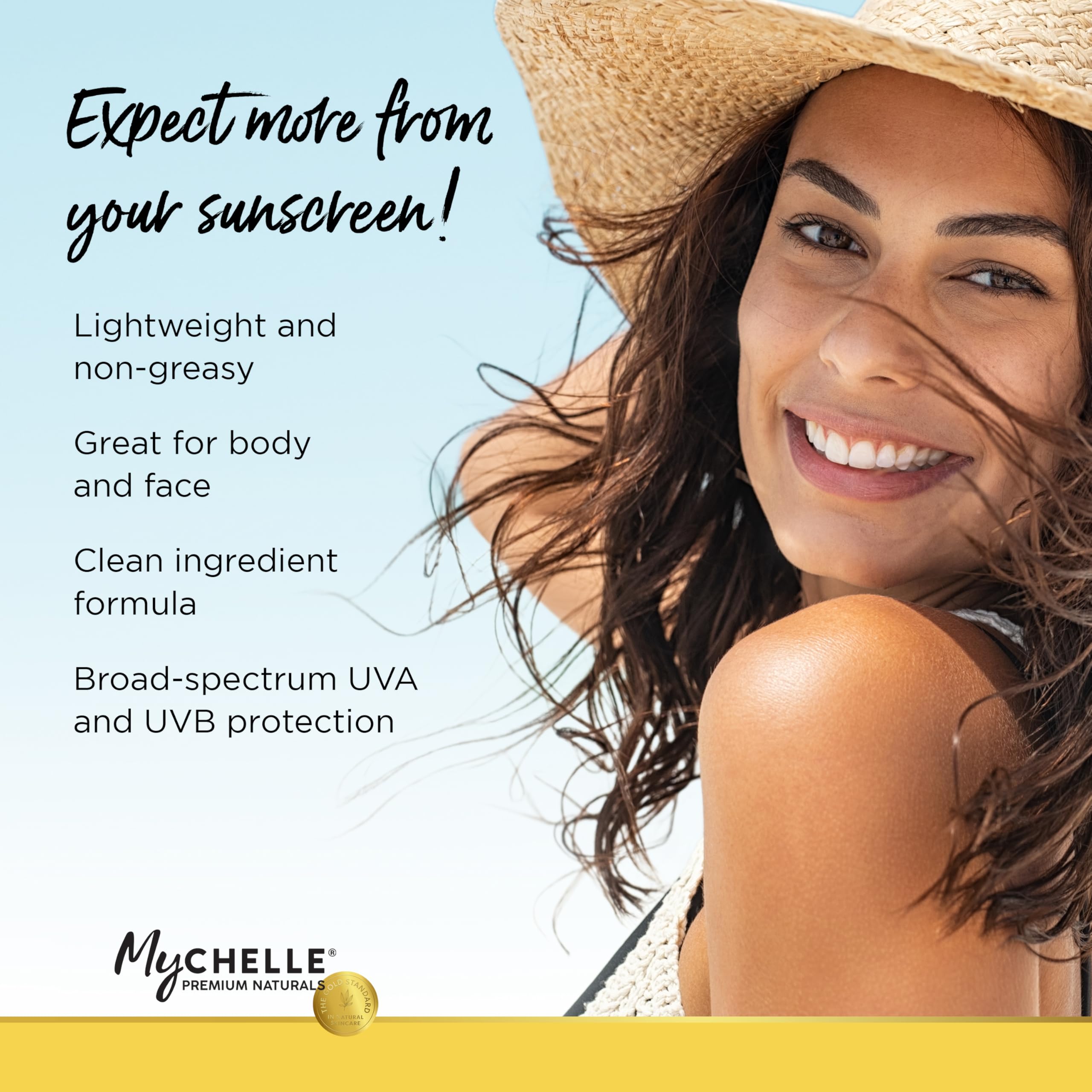 MyChelle Sun Shield Liquid SPF 30 – application comme primer teinté.