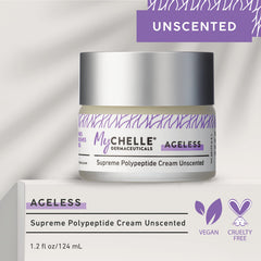 MyCHELLE Supreme Polypeptide Crème Sans Parfum – pot facilitant l'application ciblée.