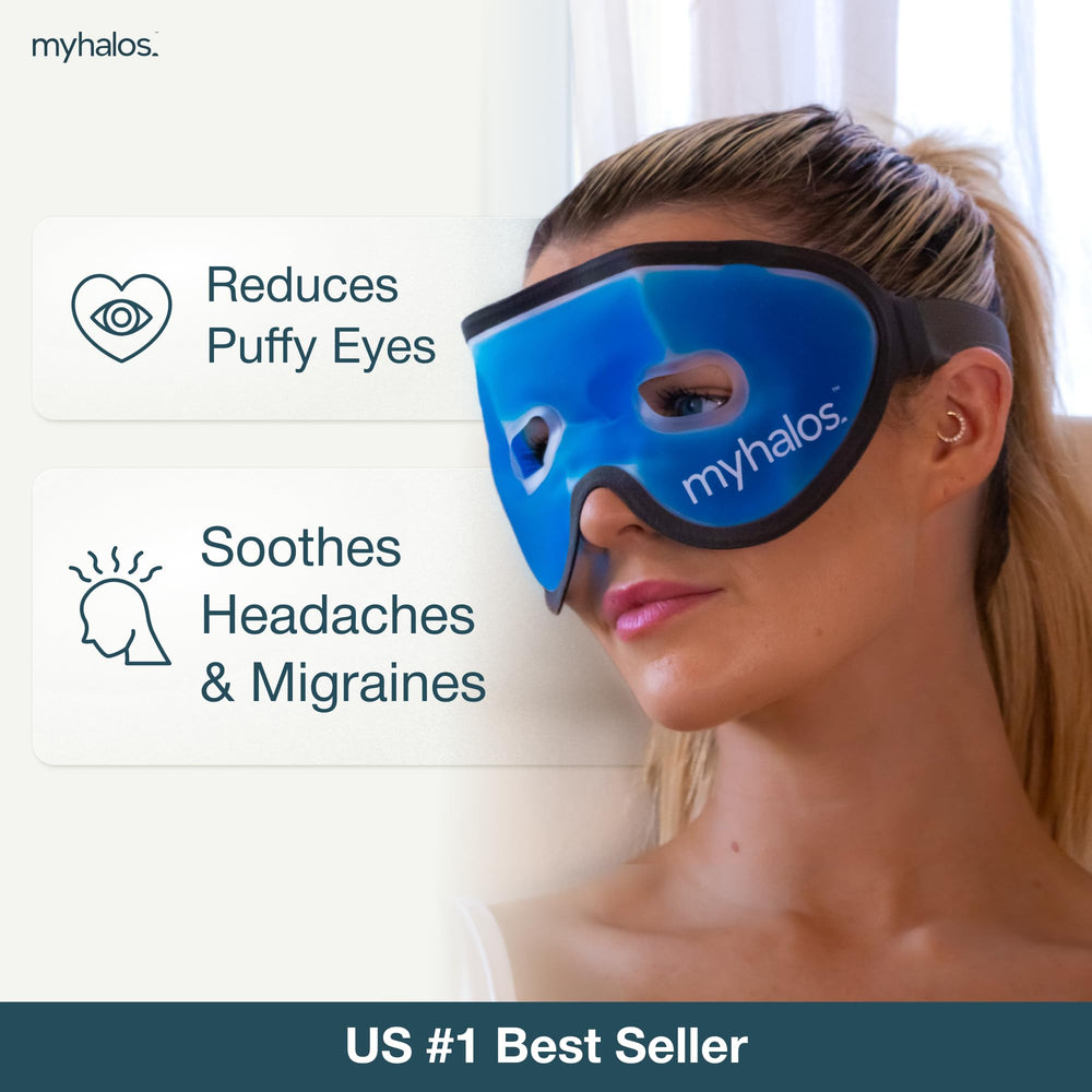 Masque gel MyHalos : bandeau ajustable pour un confort personnalisé.
