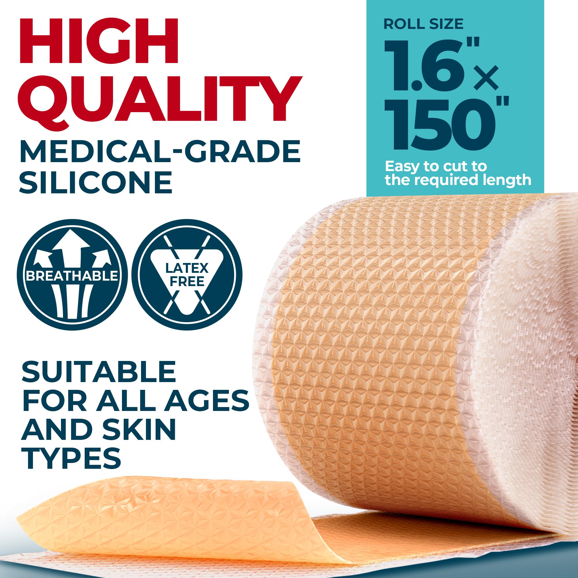 MYHELP découpe sur mesure silicone cicatrice, ajustement précis