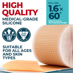 MYHELP tape silicone cicatrice-genoux maintien sûr et discret.