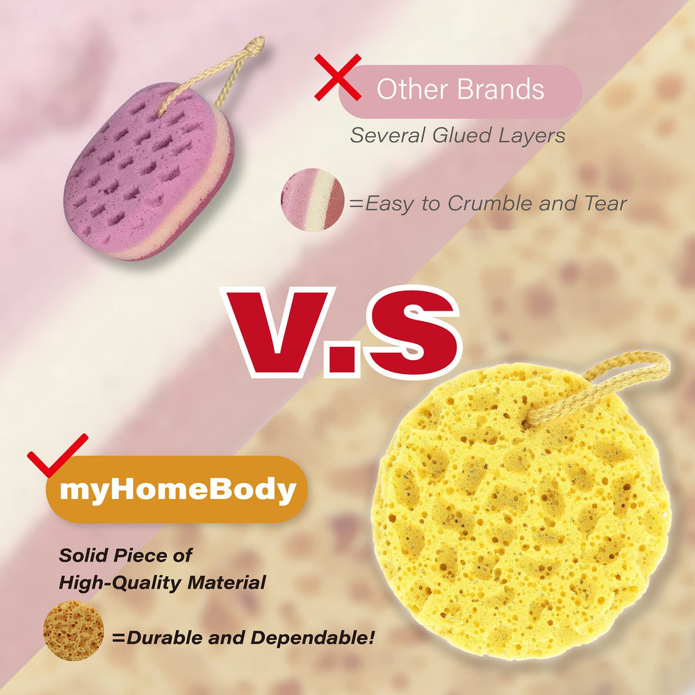 myHomeBody exfoliation douce pour peau veloutée après chaque douche.