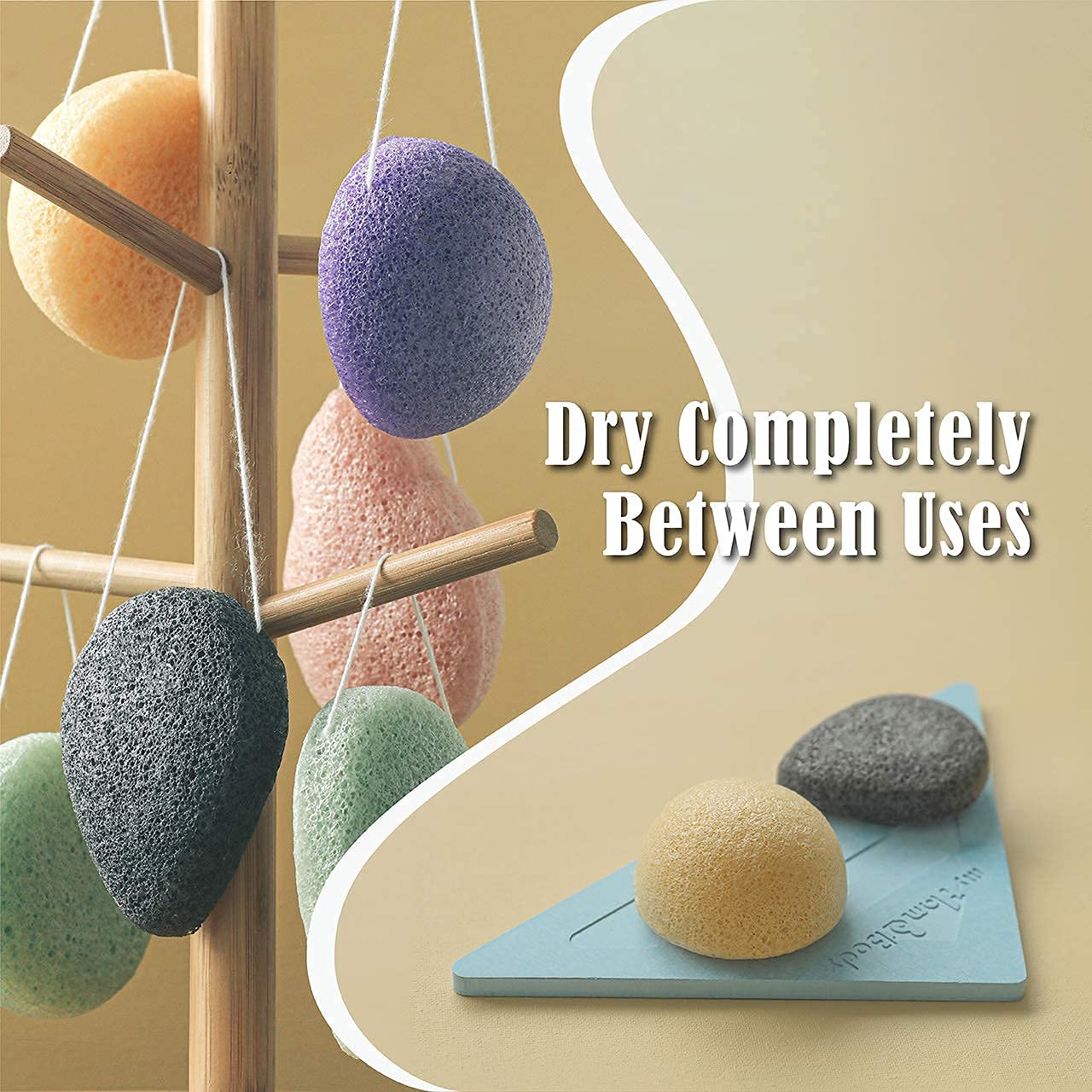 myHomeBody Konjac éponge texture douce — exfoliation légère en douceur