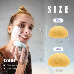 myHomeBody Konjac éponge visage aloé vera — hydratation légère et exfoliation douce