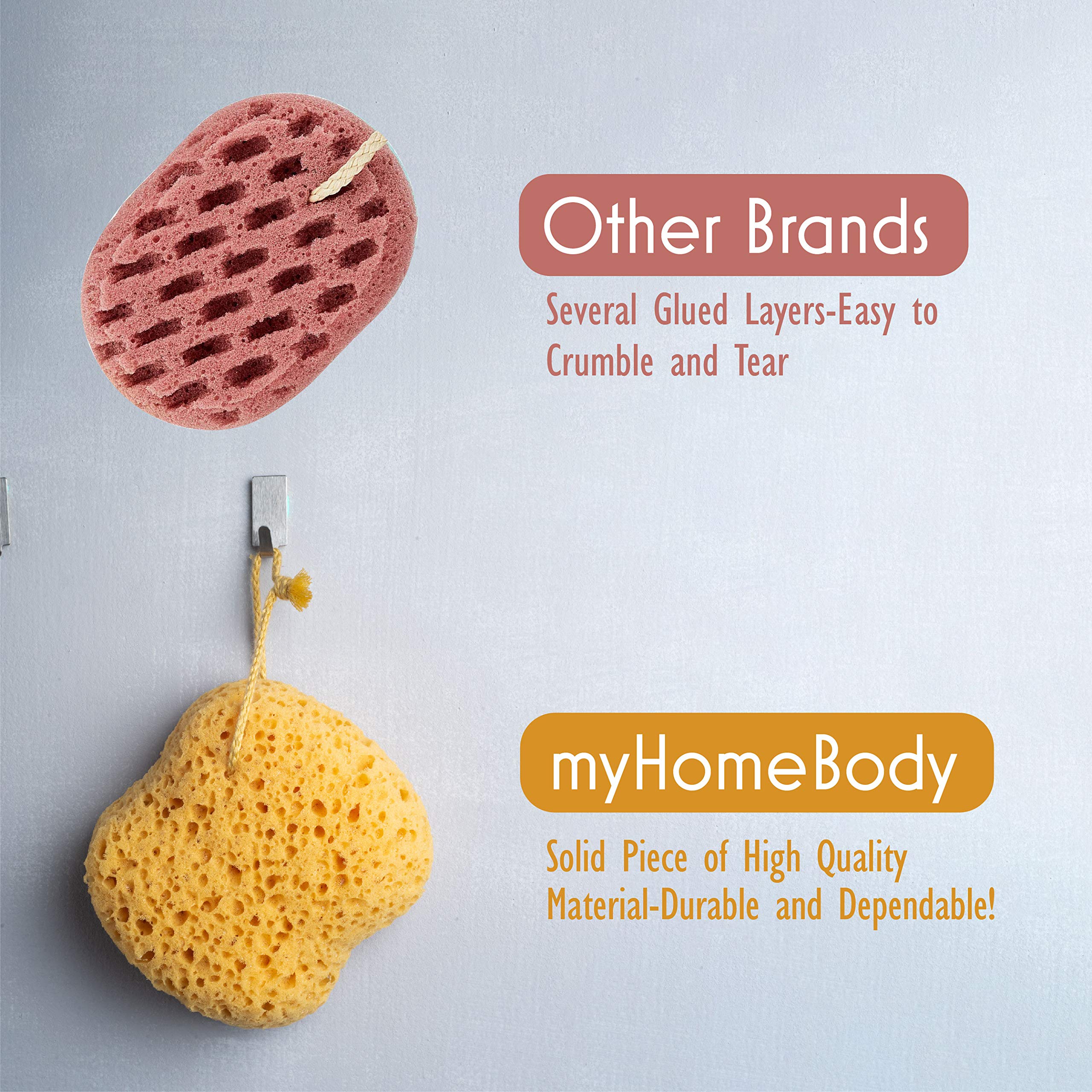Lot de deux éponges myHomeBody, praticité et remplacement facile