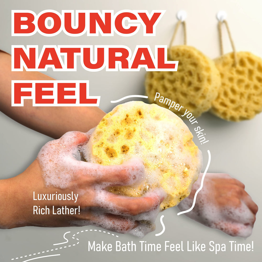 myHomeBody pack de 3 éponges bain pratique pour toute la famille.