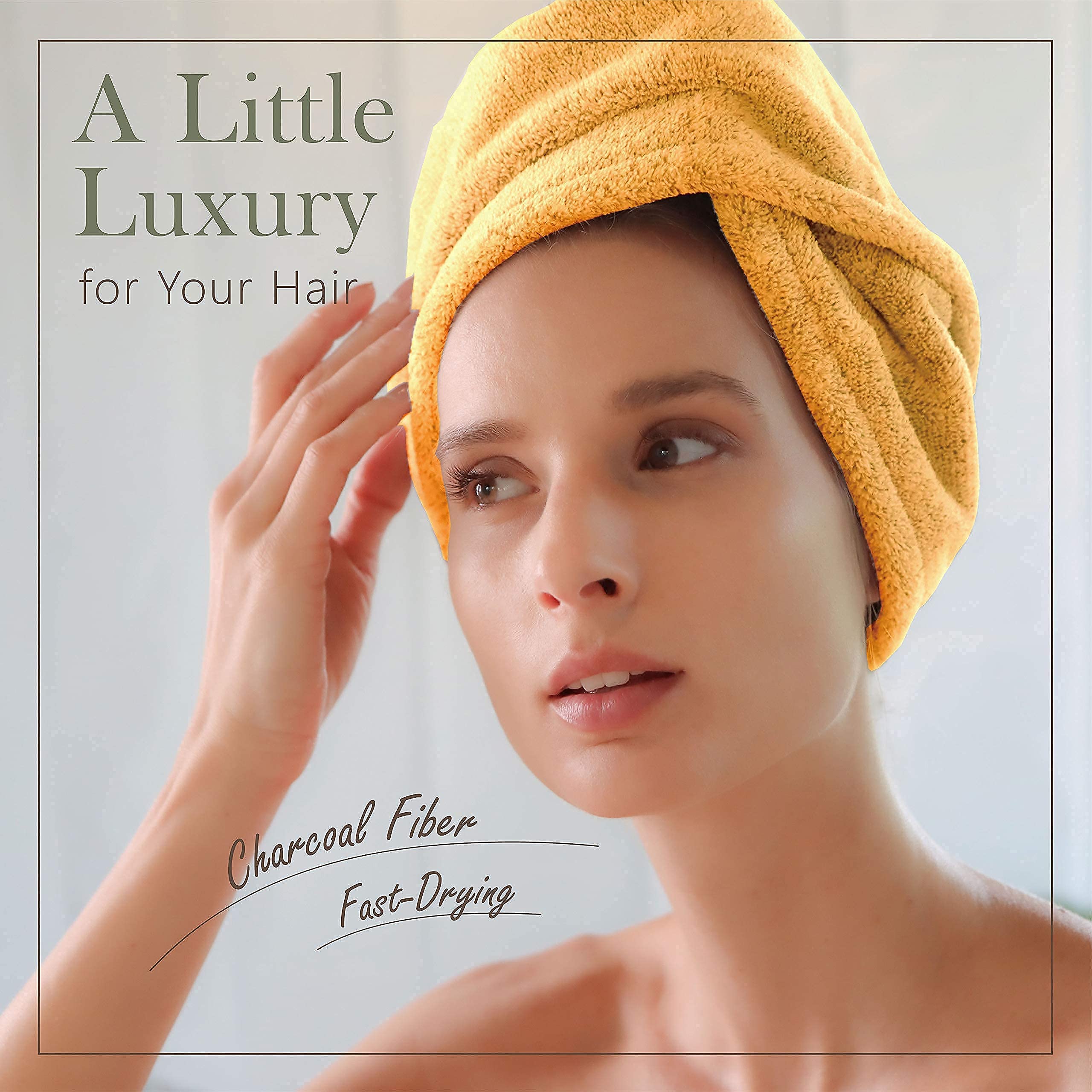 myHomeBody turban-sechage-rapide-charbon après la douche.