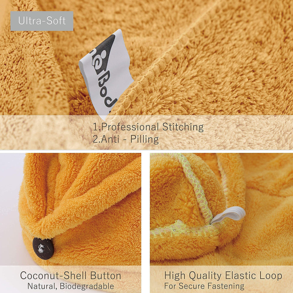 myHomeBody turban-dimensions 26x10-1-pouces, adapté aux cheveux longs.