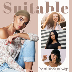 MYKURS cap ajustable en nylon, élastique 20-28 pouces pour un ajustement sûr.