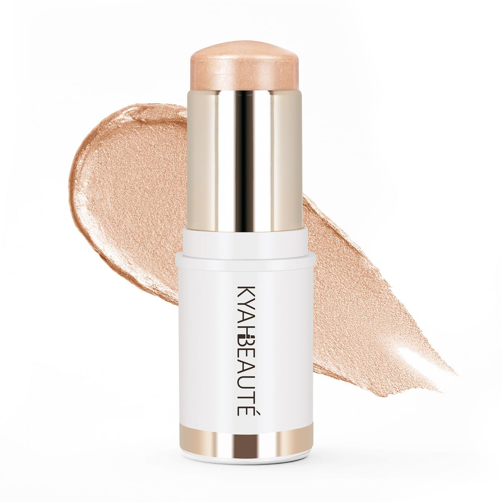 MYMERRY illuminateur éclat sur les pommettes pour un teint rosé champagne.