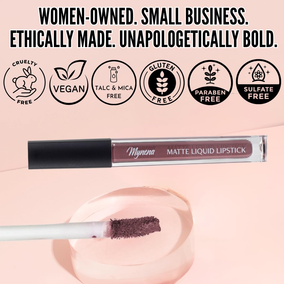 Formule végane et sans cruauté de Mynena Rose Mauve Poudré
