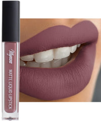 Mynena Rose Mauve Poudré rouge liquide, bouteille élégante et compacte