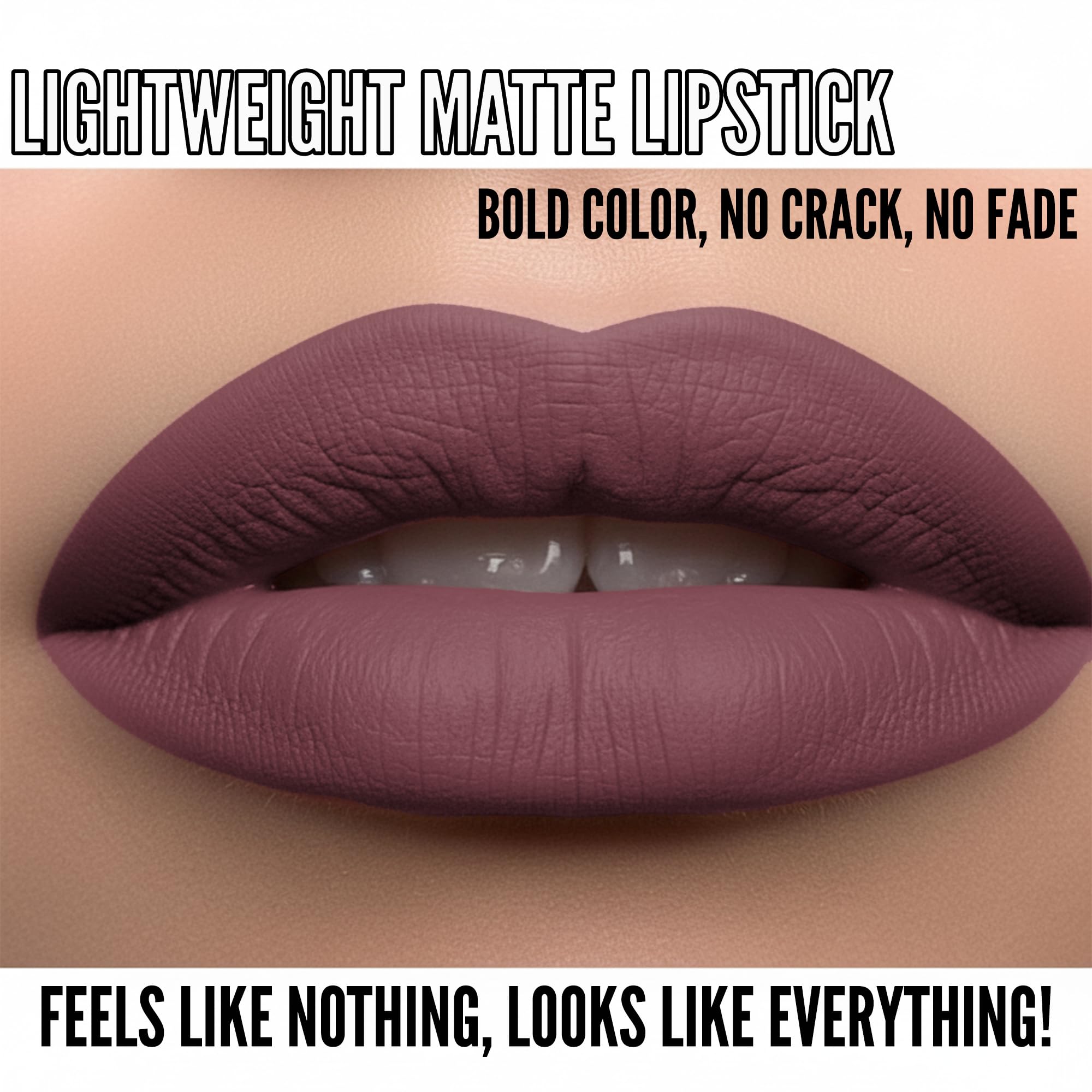 Texture matte naturelle de Mynena Rose Mauve Poudré
