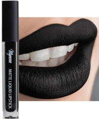 Mynena Matte Lipstick Black packaging highlights vegan branding for gifting and travel.